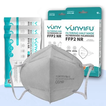 Fehér maszk (YunYifu FFP2 NR szelep nélküli)